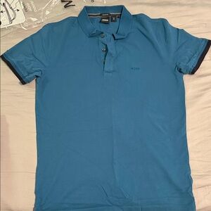 Boss Men's Teal Polo Shirt
